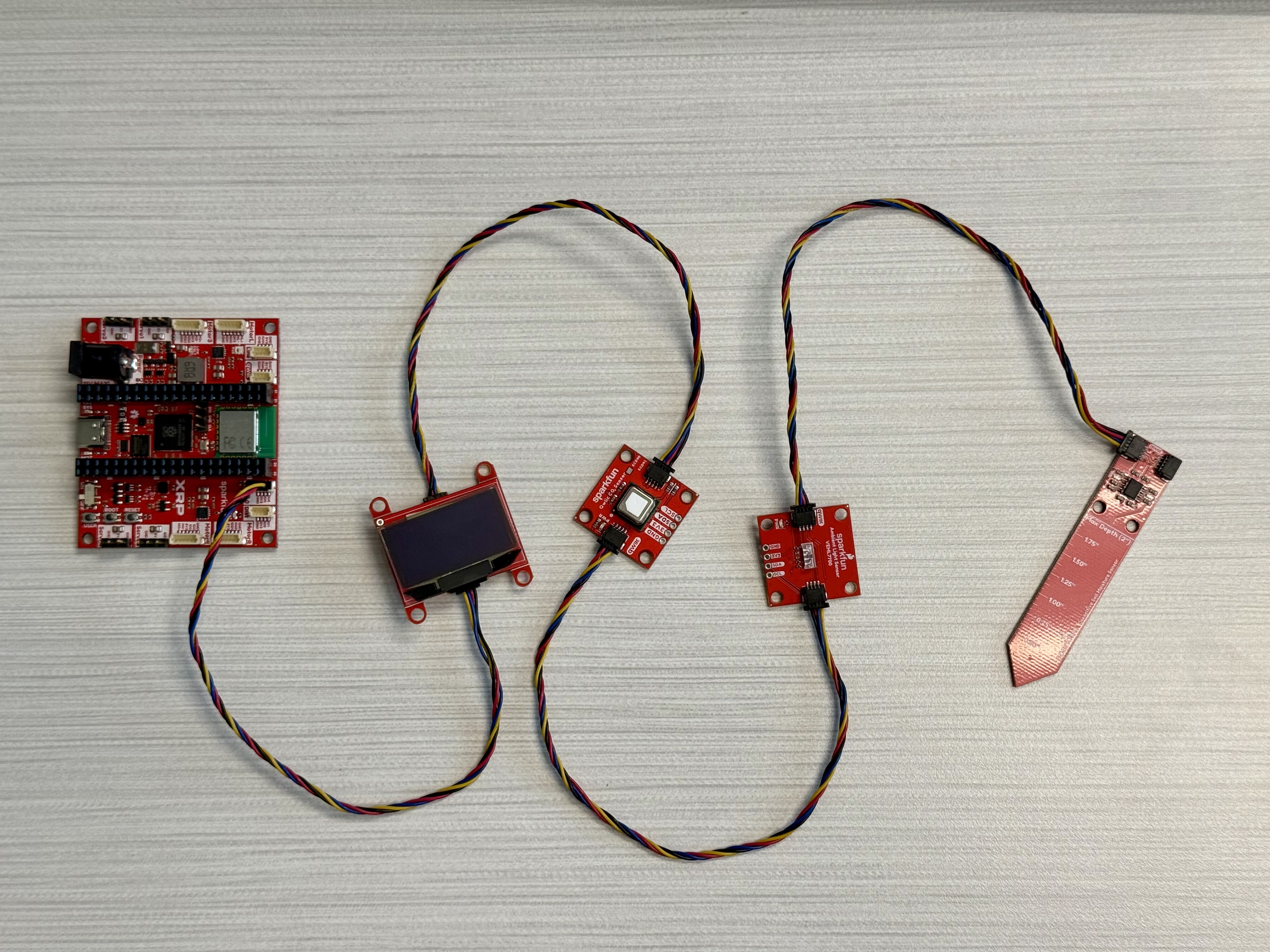 Daisy-chaining sensors from qwiic 0